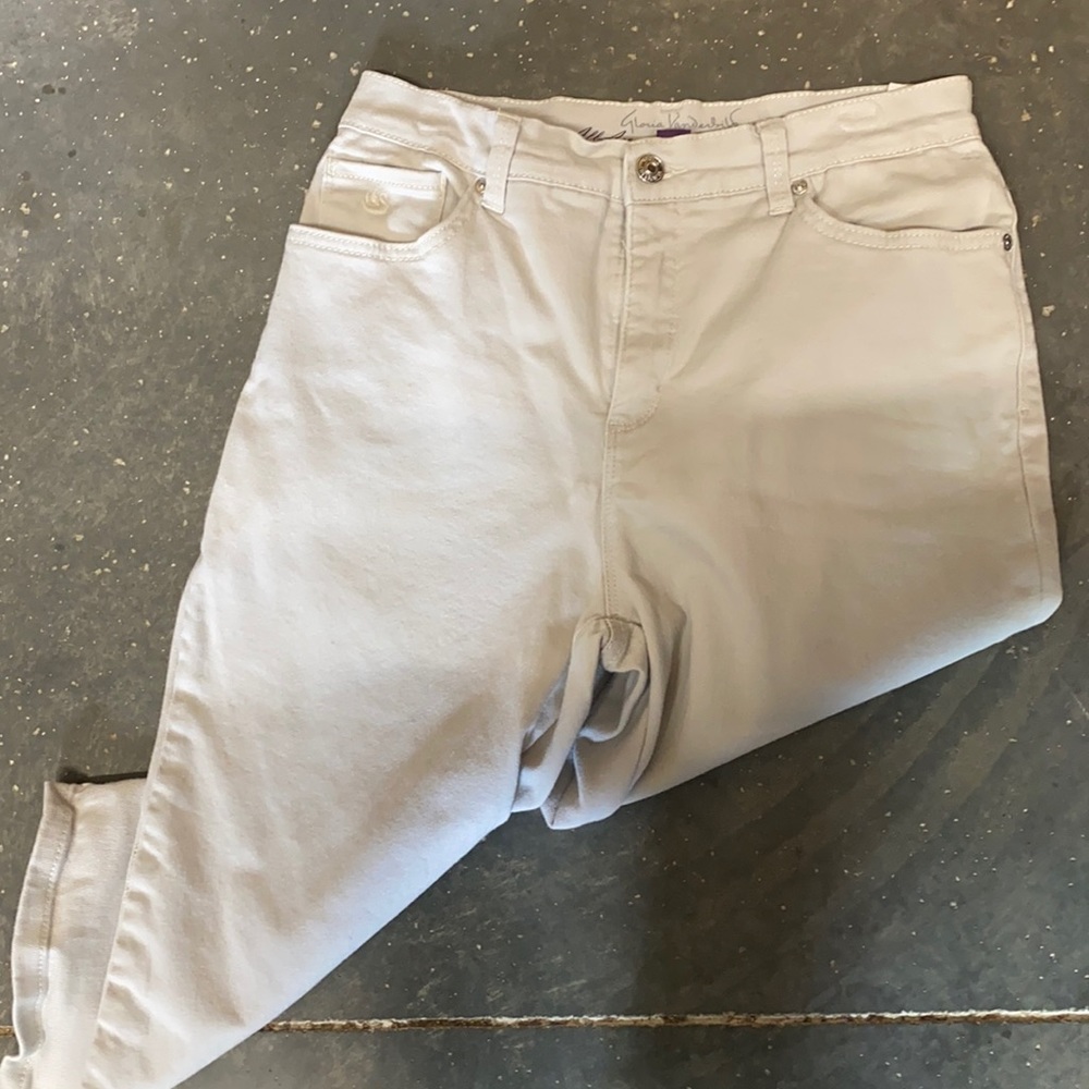 GLORIA VANDERBILT Vintage Light grey capri jeans 6